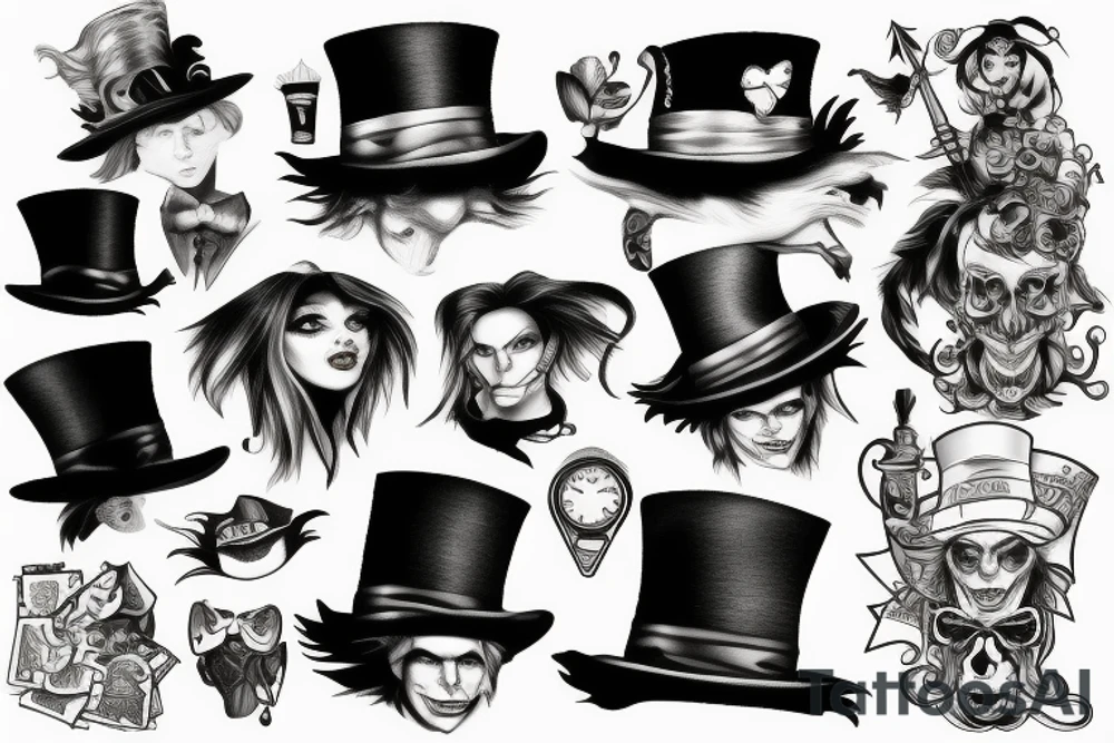 mad hatter tattoo idea