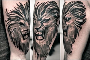 lions head wearing dragon headpiece

like https://www.pinterest.com/pin/586945763960465815/

https://www.pinterest.com/pin/854980310528625227/ tattoo idea
