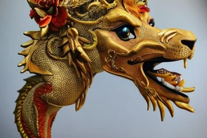 lion wearing dragon as a headpiece

like https://www.pinterest.com/pin/586945763960465815/

https://www.pinterest.com/pin/854980310528625227/ tattoo idea