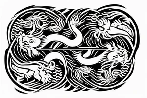 lion and dragon on top of each other yin and yang, two half circles

https://images.app.goo.gl/MVDpZpRtoNEoHvqF7 tattoo idea