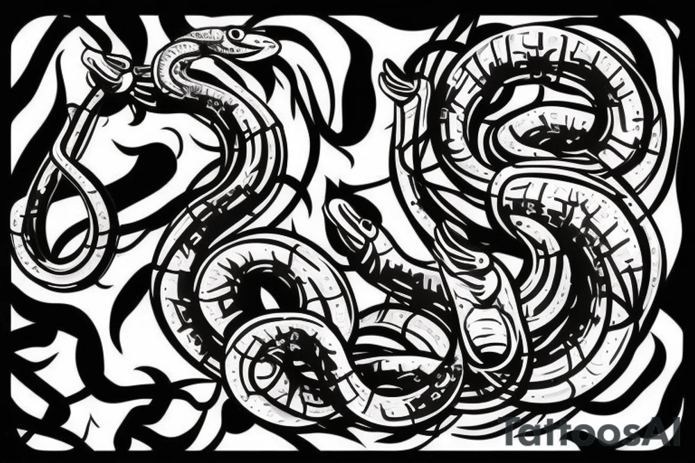 snake
colourful
spray paint tattoo idea