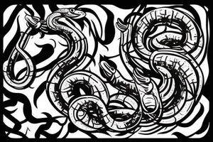 snake
colourful
spray paint tattoo idea