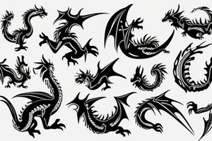 dragon
colourful
spray paint tattoo idea