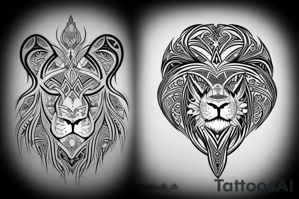 maori lion tattoo idea