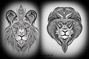 maori lion tattoo idea