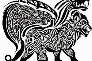maori lion tattoo idea