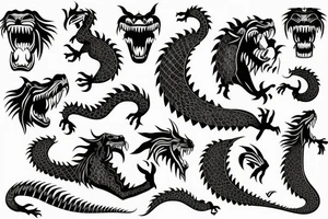 maori lion and dragon

long hair
sharp teeth tattoo idea