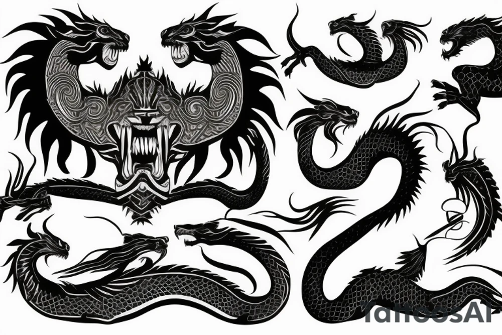 maori lion and dragon

long hair tattoo idea