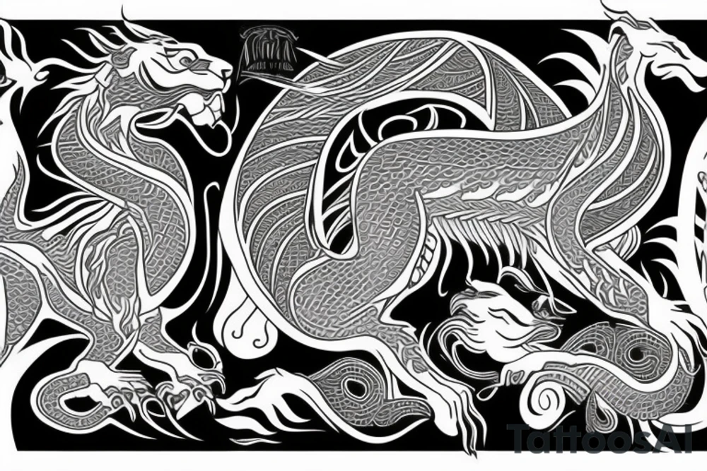 maori lion and dragon

long hair tattoo idea