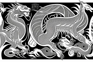 maori lion and dragon

long hair tattoo idea