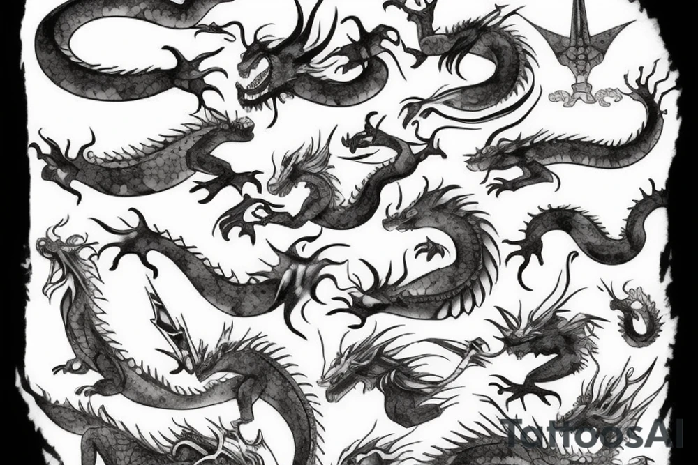 dragon
forearm tattoo idea
