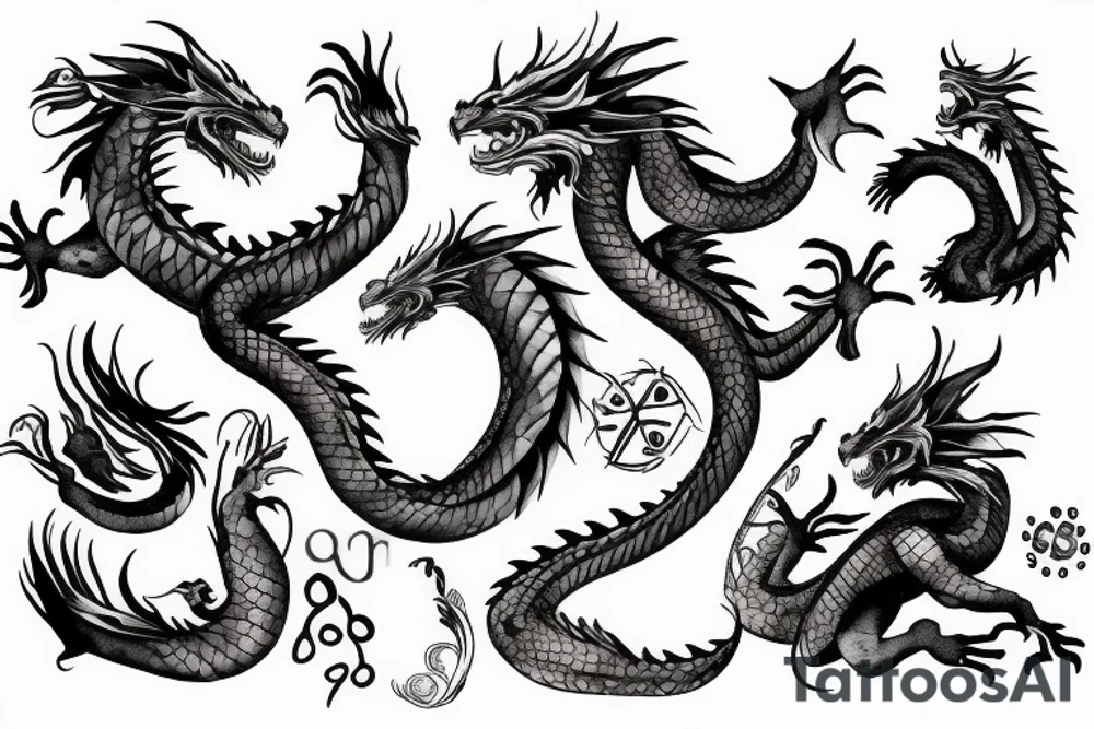 dragon
forearm tattoo idea