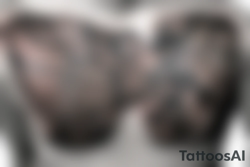 eagle on man chest tattoo idea