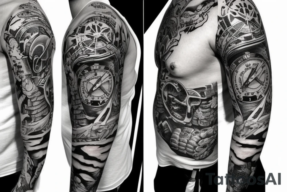 Pilot talk album inspired half sleeve tattoo idea