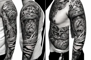 Pilot talk album inspired half sleeve tattoo idea