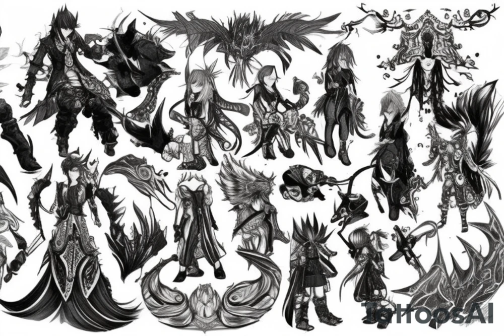Final Fantasy XIV Dalamud tattoo idea