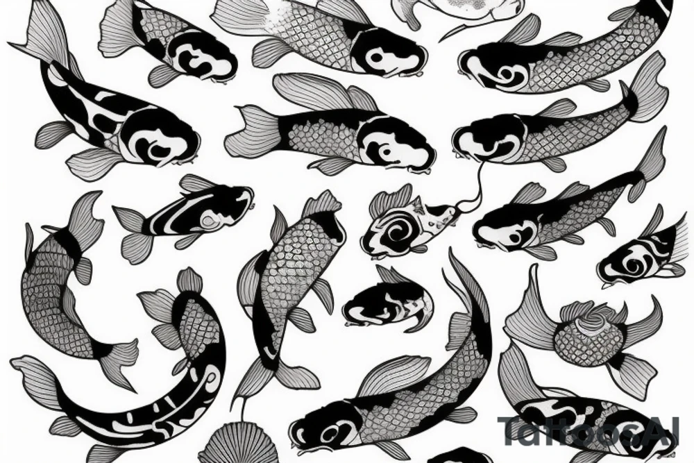 Koi fish tattoo idea