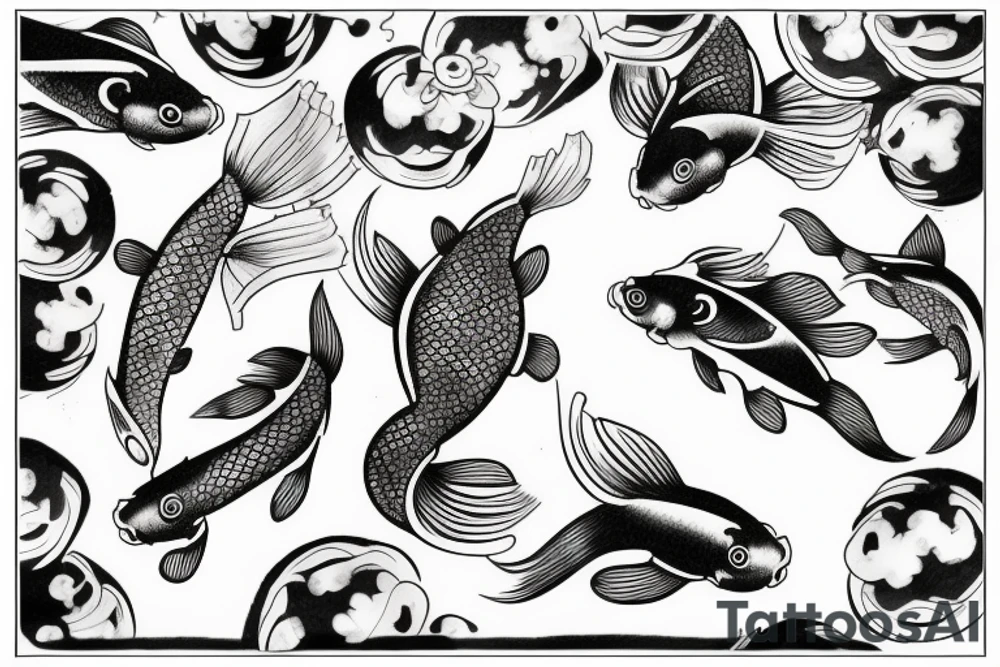 Koi fish tattoo idea
