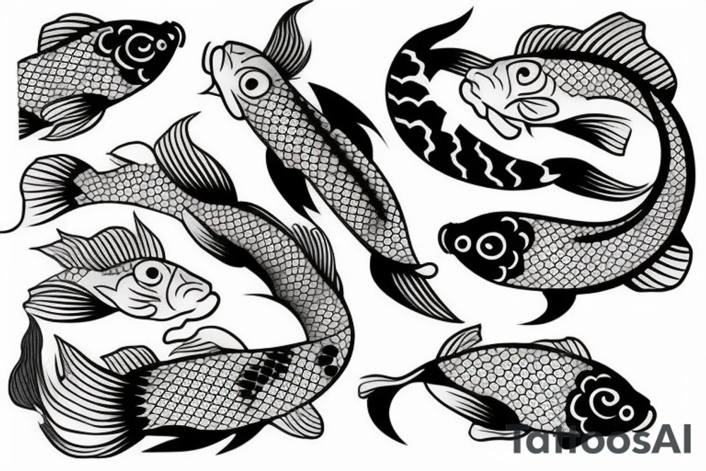 Koi fish tattoo idea