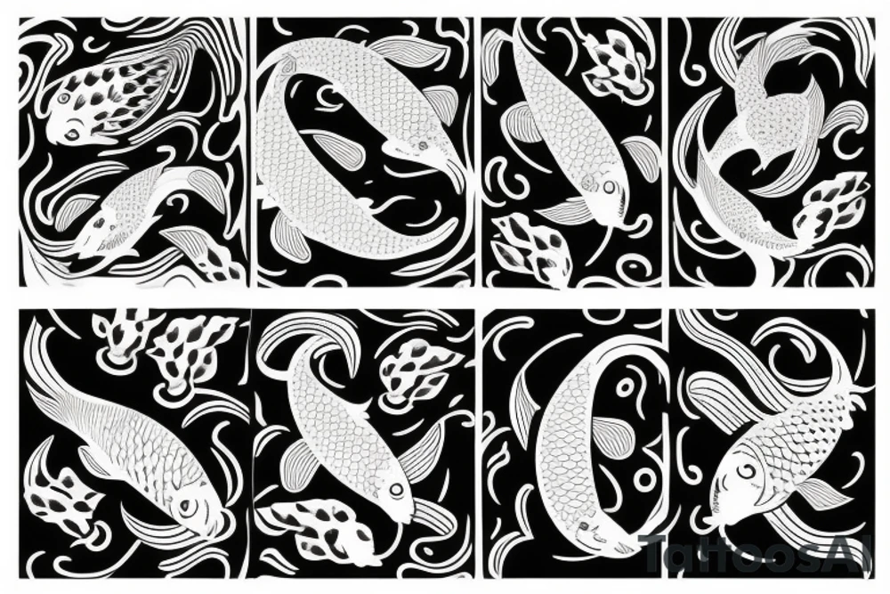 Koi fish tattoo idea