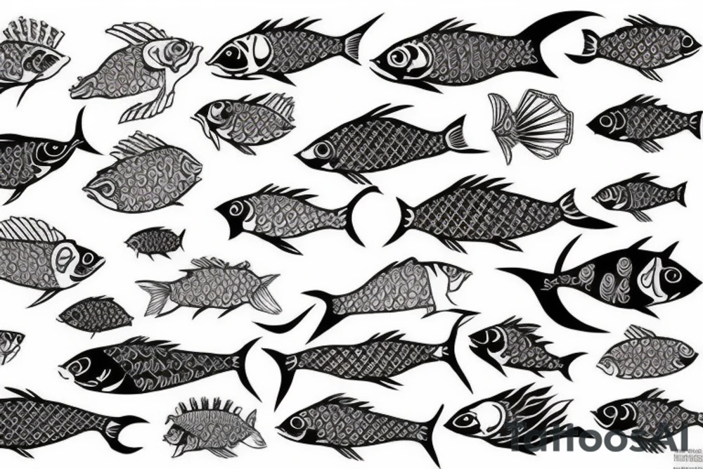 Intricate Fish tattoo idea