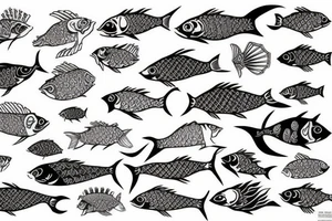 Intricate Fish tattoo idea