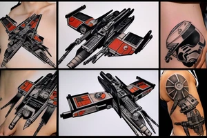 starwars X-wing fighter tattoo idea