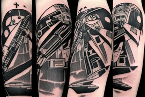 starwars X-wing fighter tattoo idea