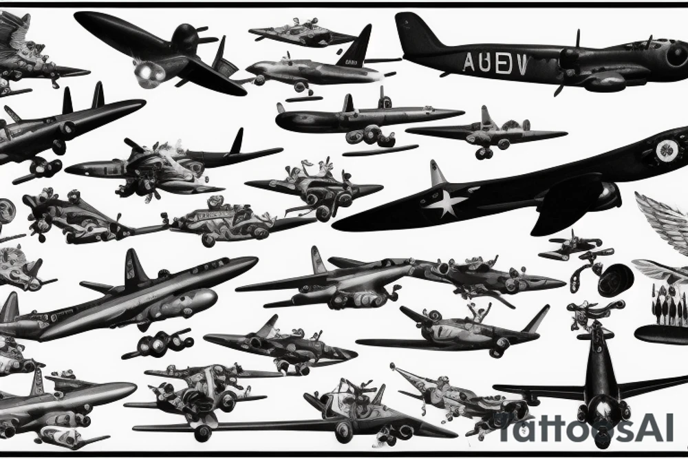 aircraft ww2 tattoo idea