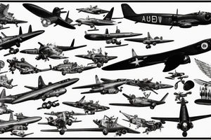 aircraft ww2 tattoo idea