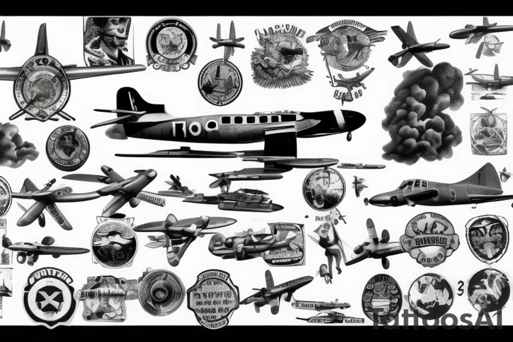 aircraft ww2 tattoo idea