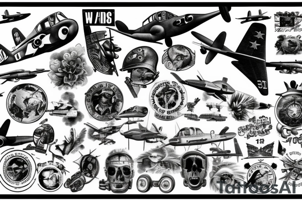 aircraft ww2 tattoo idea