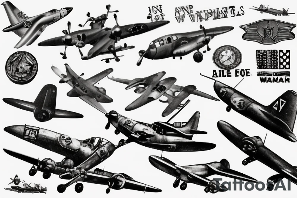 aircraft ww2 tattoo idea