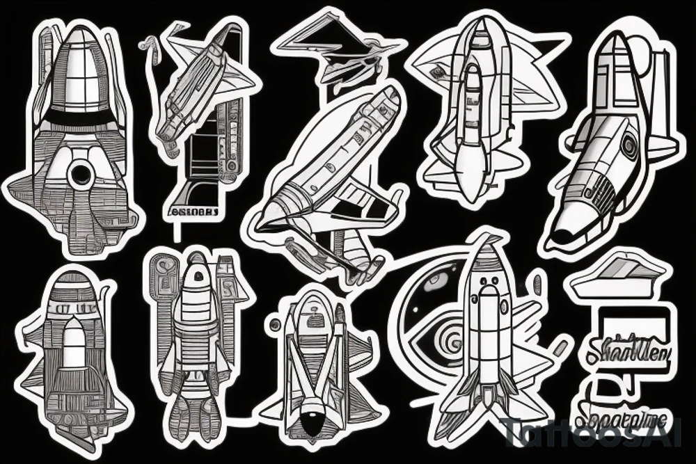 spaceshuttle tattoo tattoo idea