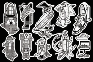 spaceshuttle tattoo tattoo idea