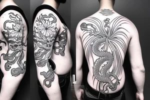 spider lily
waves
jiu jiutsu kaisen
demon dragon
mexican inspiration tattoo idea