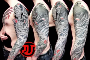 spider lily
waves
jiu jiutsu kaisen
demon dragon
mexican inspiration
full sleeve tattoo idea