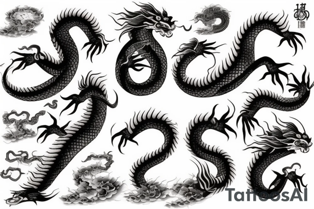 japanese dragon tattoo idea
