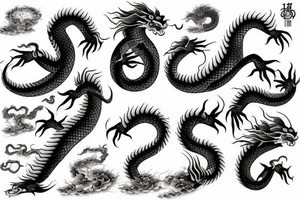 japanese dragon tattoo idea