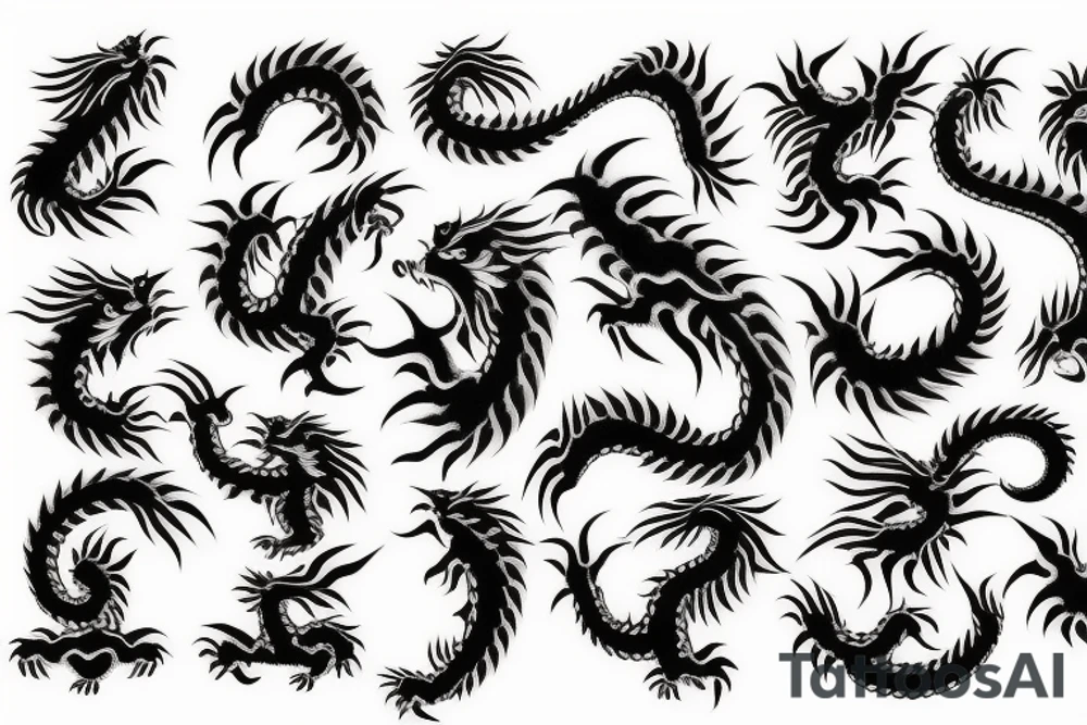 japanese dragon tattoo idea