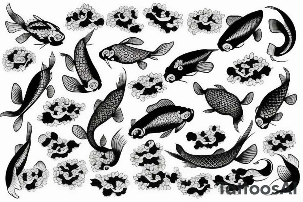 koi fish full sleeve tattoo tattoo idea