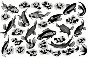 koi fish full sleeve tattoo tattoo idea