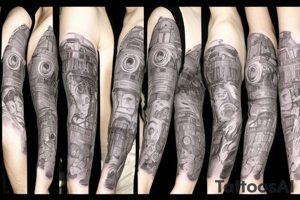 Doctor who sleeve tattoo tattoo idea