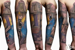 Doctor who sleeve tattoo tattoo idea