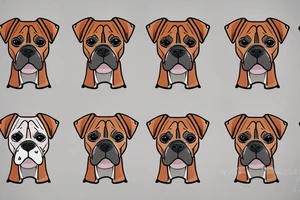 Boxer dog with piece of pizza tattoo idea