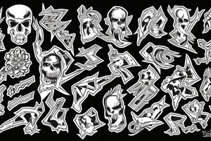 Spread eagle tattoo idea