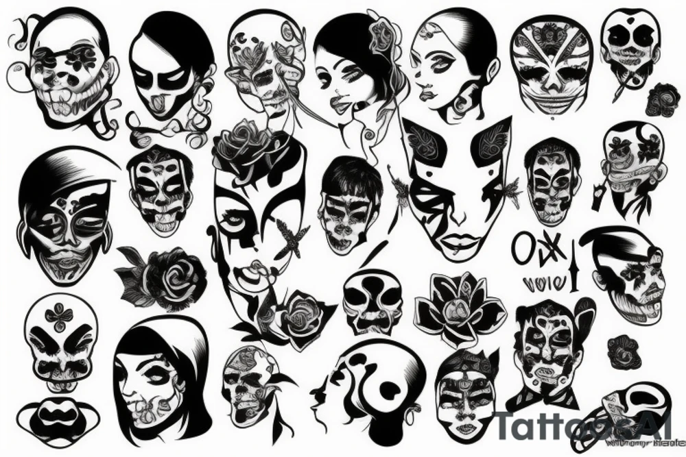 O face tattoo idea