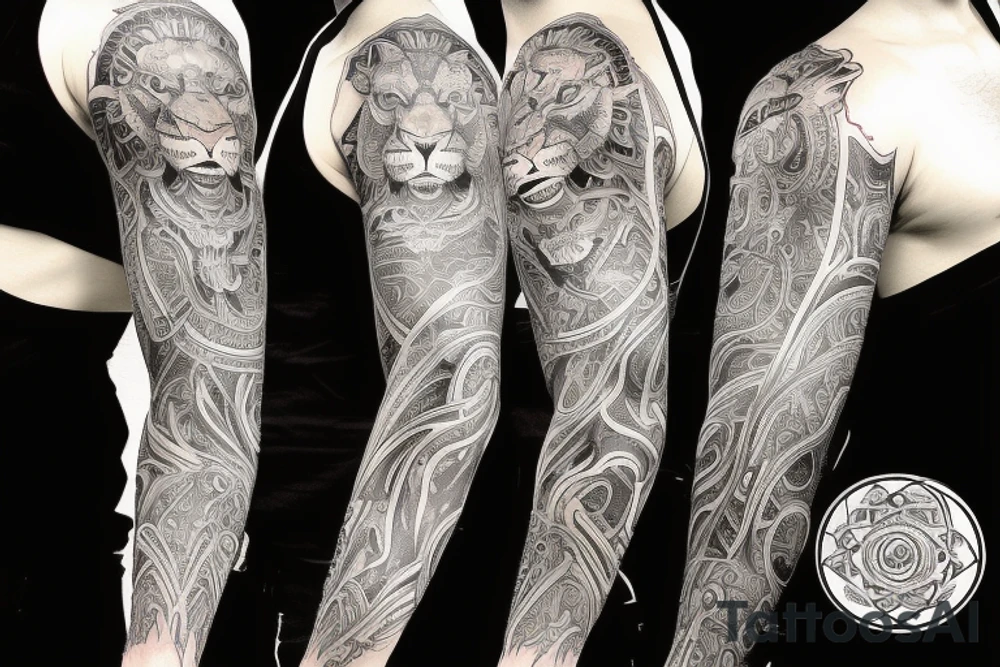 sleeve tattoo
10,000 days
lion tattoo idea