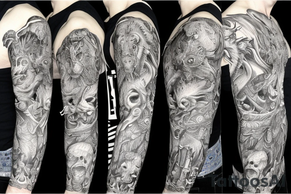 sleeve tattoo
10,000 days
lion tattoo idea