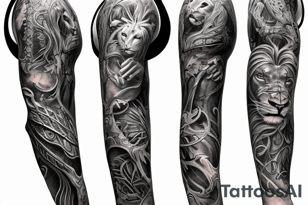 sleeve tattoo
10,000 days
lion tattoo idea